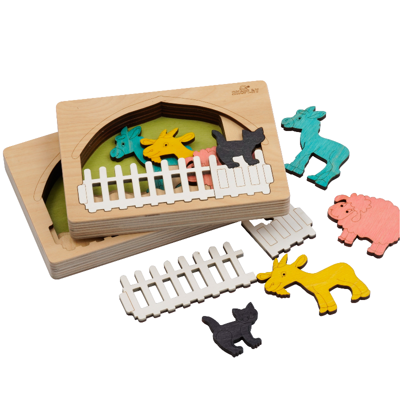 Farm Animal Layer Puzzle – Learn Life on the Farm