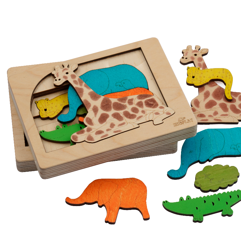 🐾 Jungle Multilayered Puzzle – Tales from the Wild