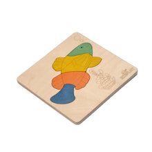 EKOPLAY’s Wooden Puzzles for Kids, 4 Piece Jigsaw Puzzle for Pre-School Kids, Learning Educational Toys Gifts for Boys Girls. Animal Puzzles Sets, Pets Fish in a Pond.