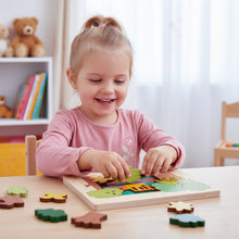 Rainforest, Multi Layered Wooden Puzzles for Kids
