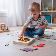 Endangered Sharks | Multilayered Wooden Puzzle for Kids - Ages 3 Years and Above