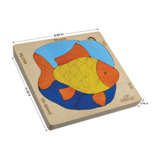 Life Cycle of A Fish | Wooden Multilayered Jigsaw Puzzles for Kids - 3 Years and Above