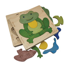 Life Cycle of A Frog | Wooden Multilayered Jigsaw Puzzles for Kids - 3 Years and Above