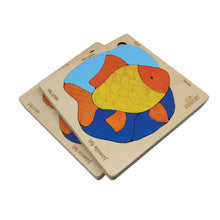 Life Cycle of A Fish | Wooden Multilayered Jigsaw Puzzles for Kids - 3 Years and Above