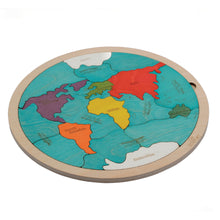 7 Continents & 5 Oceans of The Earth Wooden Jigsaw Puzzle for Kids | 21 Puzzle Pieces | Learning & Educational Toy Gift for Boys & Girls Ages 3 Years and Above