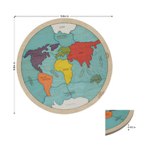 7 Continents & 5 Oceans of The Earth Wooden Jigsaw Puzzle for Kids | 21 Puzzle Pieces | Learning & Educational Toy Gift for Boys & Girls Ages 3 Years and Above