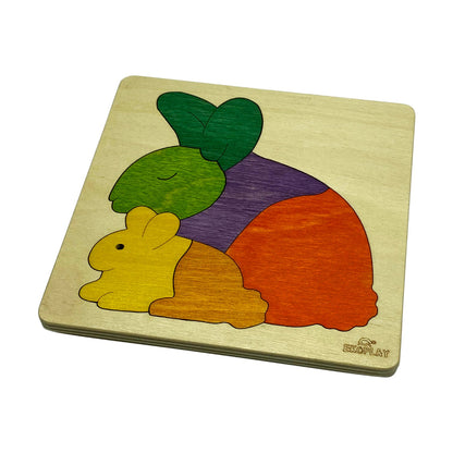 Rainbow Rabbit Learning Puzzle – Gentle Pet Play