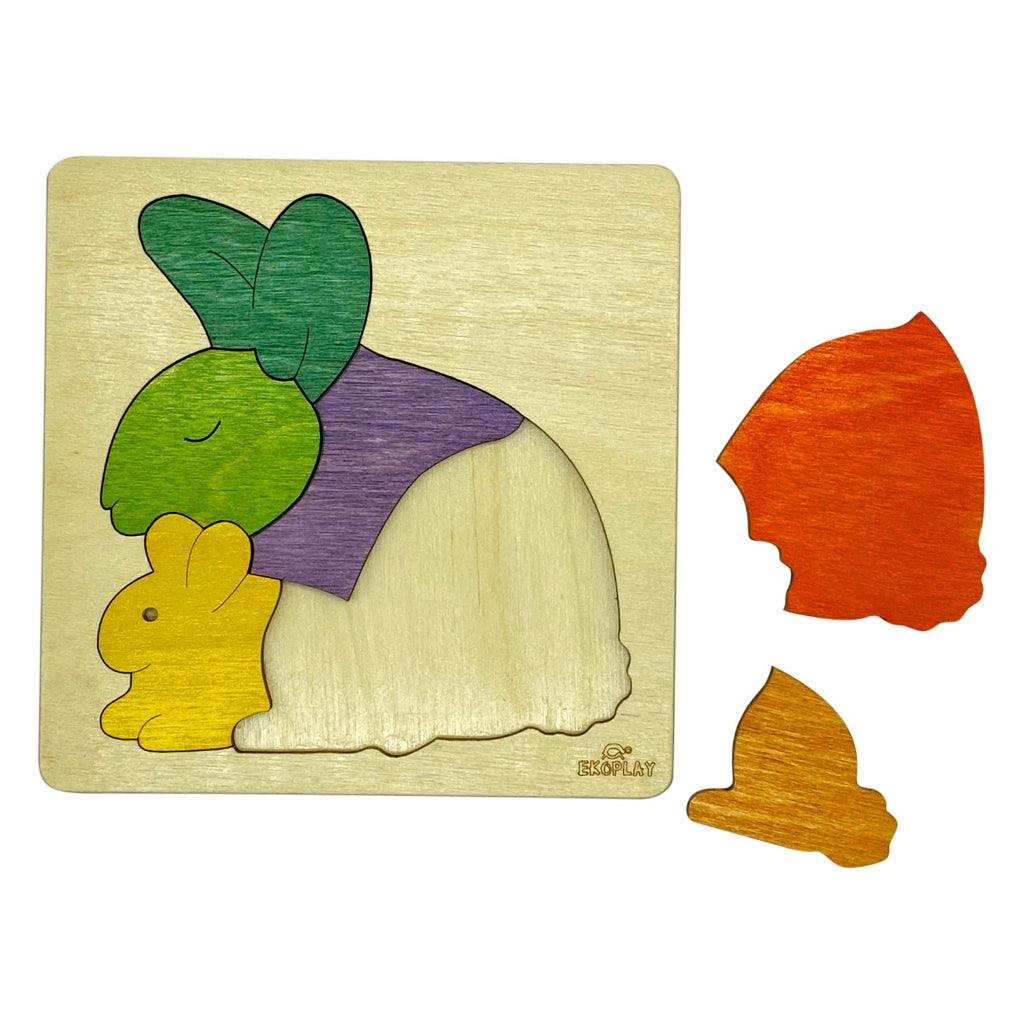 Rainbow Rabbit Learning Puzzle – Gentle Pet Play