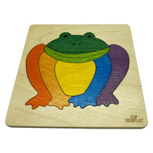 Ekoplay Rainbow Frog Wooden Puzzle - 7 Pieces, Fun Learning Game, Educational Toys for Boys, Girls, Kids, Toddlers (Multicolor, 3+ Age Group)