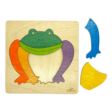 Ekoplay Rainbow Frog Wooden Puzzle - 7 Pieces, Fun Learning Game, Educational Toys for Boys, Girls, Kids, Toddlers (Multicolor, 3+ Age Group)