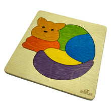 Ekoplay Cat Wooden Puzzle - 6 Pieces, Fun Learning Game, Educational Toys for Boys, Girls, Pre-School Kids, Toddlers (Multicolor, 3+ Age Group)