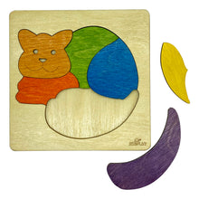 Ekoplay Cat Wooden Puzzle - 6 Pieces, Fun Learning Game, Educational Toys for Boys, Girls, Pre-School Kids, Toddlers (Multicolor, 3+ Age Group)