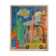 Ekoplay New York City Puzzle For Kids | 75 Piece Wooden Jigsaw Puzzle | Learning Educational Toys Gifts For Boys Girls 3+ Years | Discover New York City