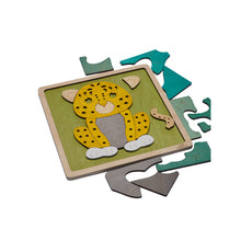 Ekoplay Amur Leopard Wooden Puzzle | 20 Pieces Jigsaw Puzzle | Endangered Animals for Kids 3 Years and Above