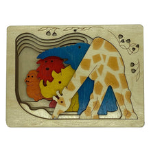 Ekoplay Grasslands - Animals in The Wild Wooden Puzzle - 5 Pieces, Fun Learning Game, Educational Toys for Boys, Girls, Kids, Toddlers (Multicolor, 3+ Age Group)