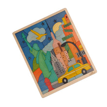 Ekoplay New York City Puzzle For Kids | 75 Piece Wooden Jigsaw Puzzle | Learning Educational Toys Gifts For Boys Girls 3+ Years | Discover New York City