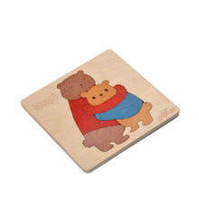 EKOPLAY’s Wooden Hugs Bear Puzzles for Kids, 7 Piece Jigsaw Puzzle for Pre-School Kids, Learning Educational Toys Gifts for Boys Girls. Animal Puzzles Sets, Age 3+ Years.