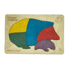 European Hedgehog Learning Puzzle | Animal Recognition Toy for Kids
