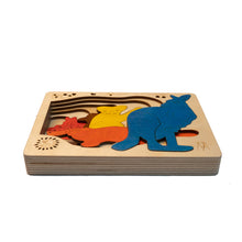 Ekoplay Australian Fauna Wooden Puzzle - 6 Layered 5 Pieces, Fun Learning Game/Toys for Boys, Girls, Kids, Toddlers (Multicolor, 2+ Age Group)