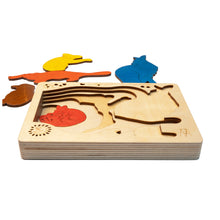 Ekoplay Australian Fauna Wooden Puzzle - 6 Layered 5 Pieces, Fun Learning Game/Toys for Boys, Girls, Kids, Toddlers (Multicolor, 2+ Age Group)