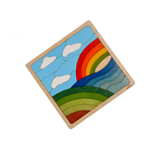 Ekoplay Wooden Rainbow Puzzle - 25 Pieces, Fun Learning Game, Educational Toys for Boys, Girls, Kids, Toddlers (Multicolor, 3+ Age Group)