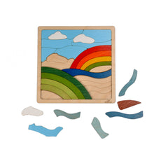 Ekoplay Wooden Rainbow Puzzle - 25 Pieces, Fun Learning Game, Educational Toys for Boys, Girls, Kids, Toddlers (Multicolor, 3+ Age Group)