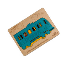 Ekoplay Eko Trasport Multi Layered Wooden Puzzles For Kids | 5 Piece Jigsaw Puzzle For Preschool Kids | Learning Educational Toys Gifts For Boys Girls 3+ Years