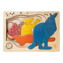 Australian Fauna Wooden Puzzle - Multicolor, 2+ Age Group