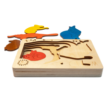Australian Fauna Wooden Puzzle - Multicolor, 2+ Age Group