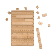 EKOPLAY Arithmasticks Fractions Decimals & Percentages Wooden Puzzles for Kids, 36 Piece School Kids, Learning Educational Toys Gifts for Children. Mathematical Puzzle Sets, Age 5+ Years