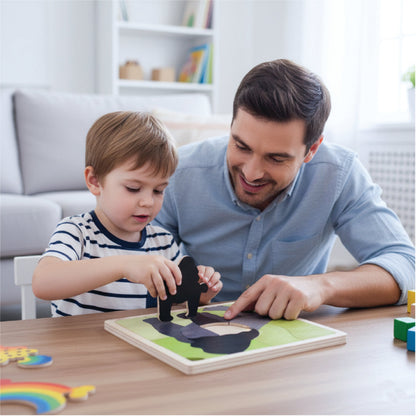 Mountain Gorilla Learning Puzzle. Awareness Skill Toy for Kids.