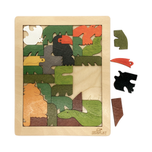 EKOPLAY’s Colorful Brain Teaser- Hornbill Fun, 26 Pieces Educational Wooden Puzzle, Great Gift for Children of The Age Group 3+ Years.