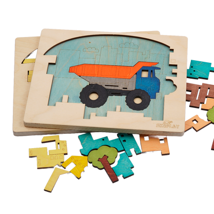 City Construction Layer Puzzle – Build & Learn Cities