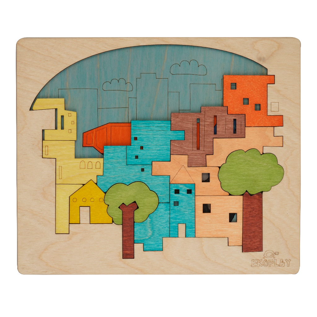 City Construction Layer Puzzle – Build & Learn Cities