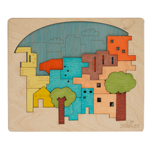 City Construction Multi Layered Wooden Puzzles for Kids