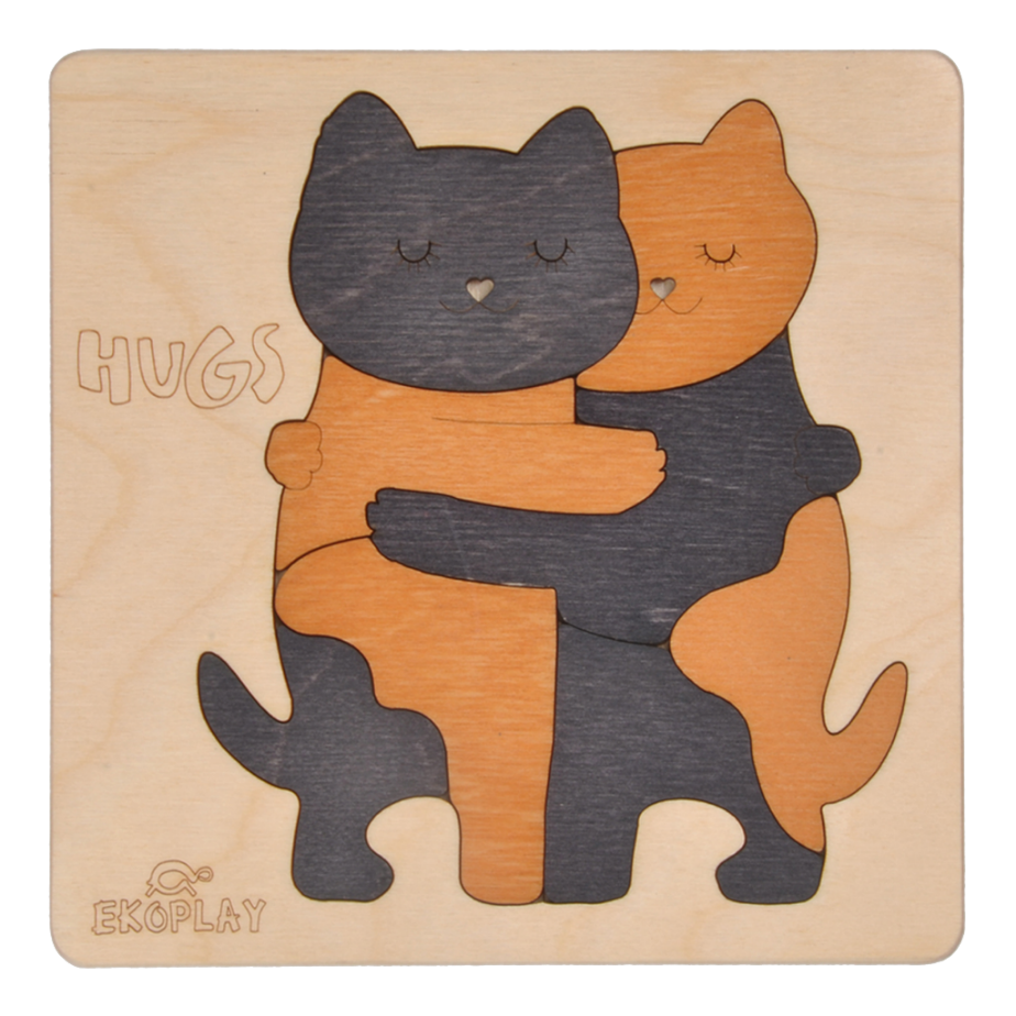 Hugs Cat Learning Puzzle.  Emotional Learning Toy for Kids.