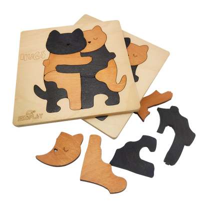 Hugs Cat Learning Puzzle.  Emotional Learning Toy for Kids.