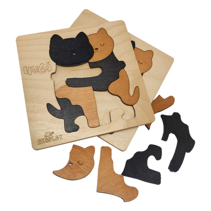 Hugs Cat Learning Puzzle.  Emotional Learning Toy for Kids.