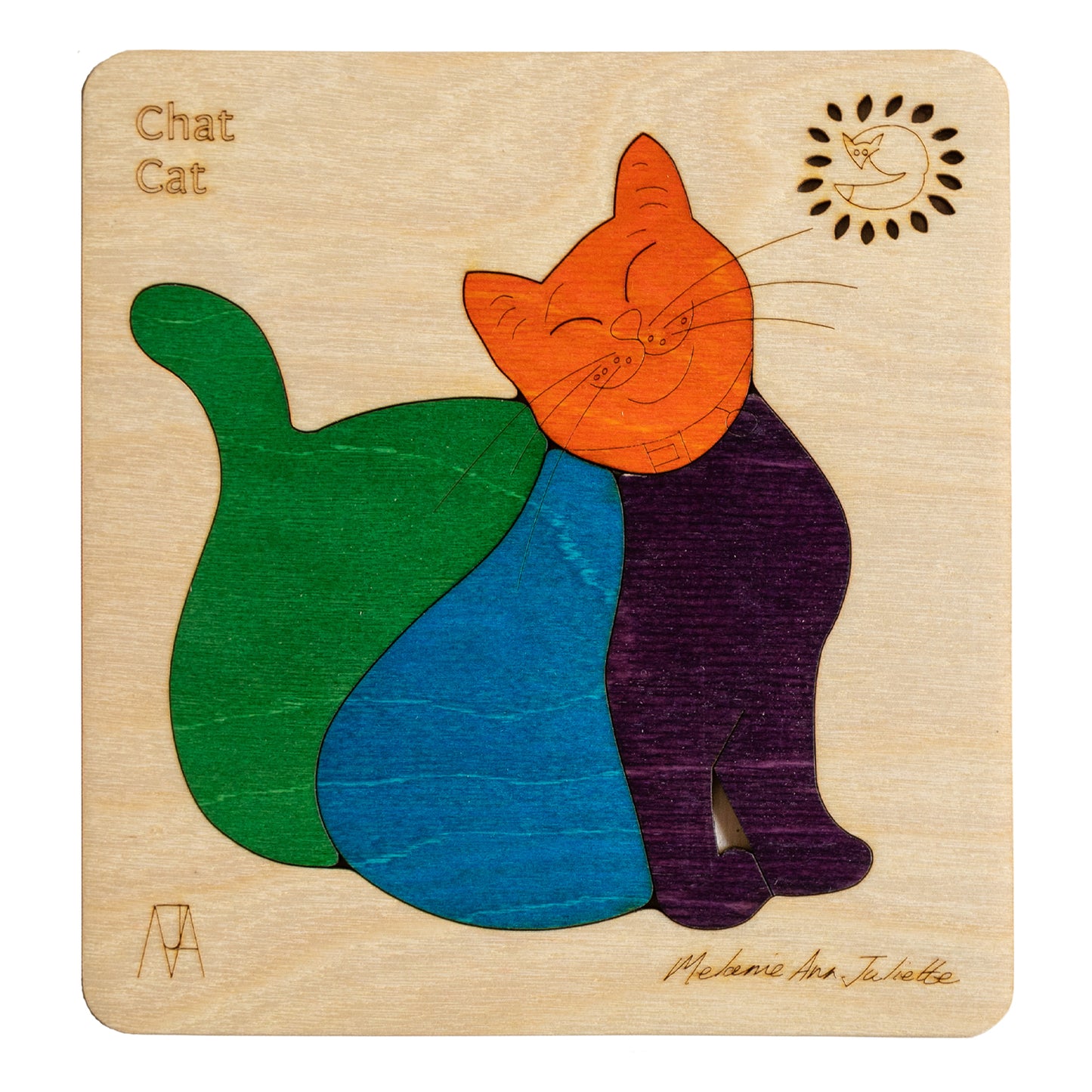 Chat Cat Learning Puzzle | Fine Motor Skill Toy for Kids
