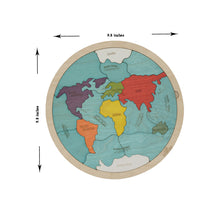 7 Continents & 5 Oceans of The Earth Wooden Jigsaw Puzzle for Kids | 21 Puzzle Pieces | Learning & Educational Toy Gift for Boys & Girls Ages 3 Years and Above