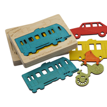 Eko Trasport Multi Layered Wooden Puzzles For Kids - 3+ Years