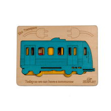 Ekoplay Eko Trasport Multi Layered Wooden Puzzles For Kids | 5 Piece Jigsaw Puzzle For Preschool Kids | Learning Educational Toys Gifts For Boys Girls 3+ Years