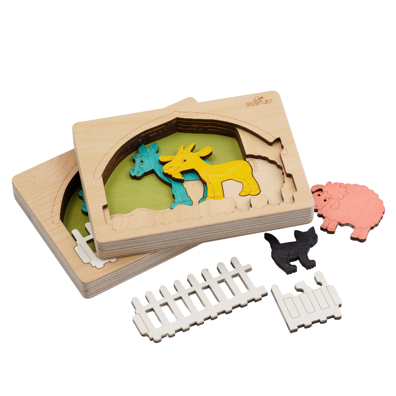 Farm Animal Layer Puzzle – Learn Life on the Farm