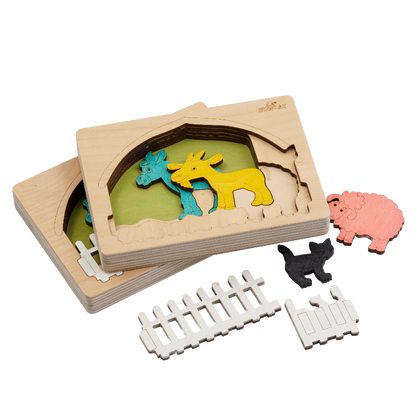 Farm Animal Layer Puzzle – Learn Life on the Farm