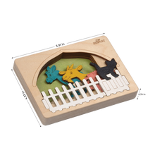 Farm Animals Multilayered Wooden Puzzles For Kids - 3+ Years