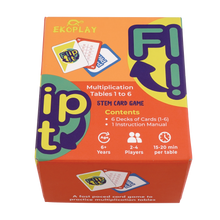 Ekoplay Flip It Multiplication Card Game with Tables 1-6