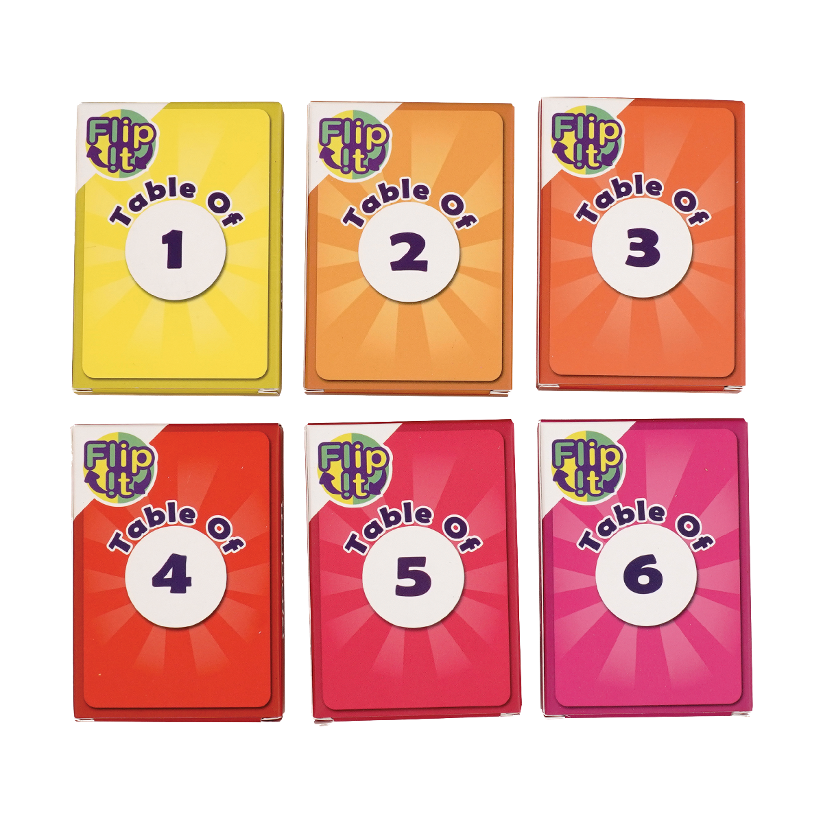 Ekoplay Flip It Multiplication Card Game with Tables 1-6