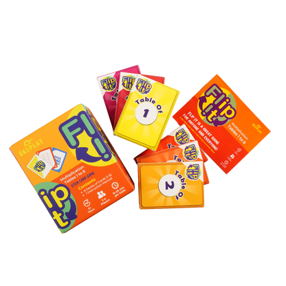 Ekoplay Flip It Multiplication Card Game with Tables 1-6