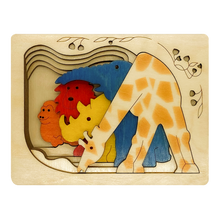 Ekoplay Grasslands - Animals in The Wild Wooden Puzzle - 3+ Age Group