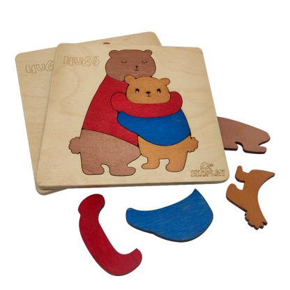 Hugs Bear Puzzle – Celebrate Love & Bonding